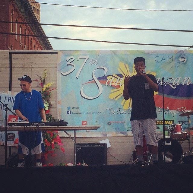 DJ DX performing at the 37th Santacruzan & Flores de Mayo Festival stage on Manila Avenue, Jersey City, May 2015